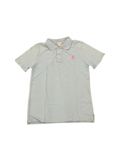 A Blue Short Sleeve Polos from Crewcuts in size 8Y for boy. (Front View)