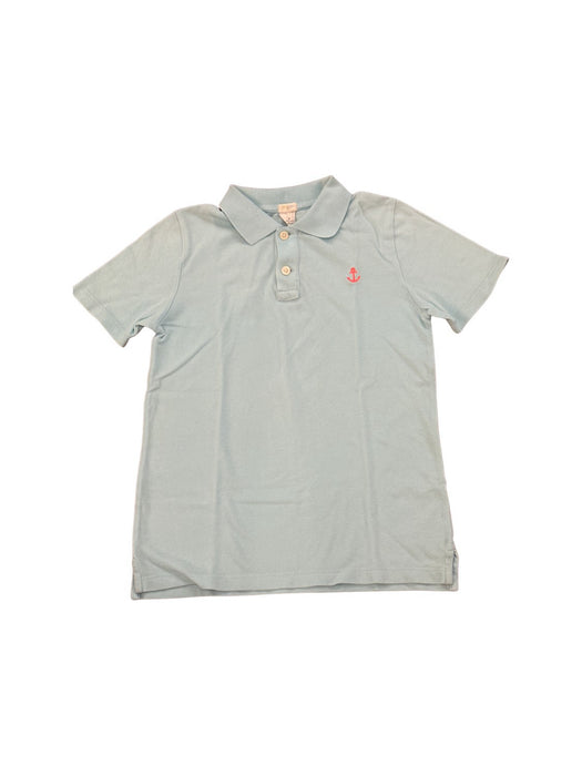 A Blue Short Sleeve Polos from Crewcuts in size 8Y for boy. (Front View)