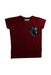 A Burgundy Short Sleeve Tops from Molo in size 8Y for girl. (Front View)