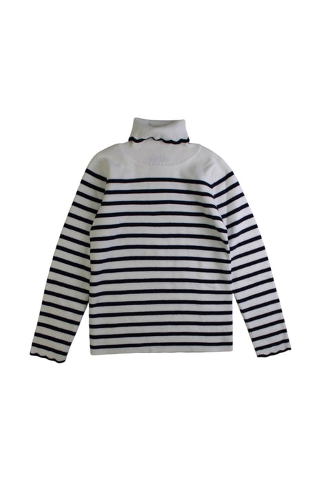 A White Long Sleeve Tops from Jacadi in size 6T for girl. (Front View)