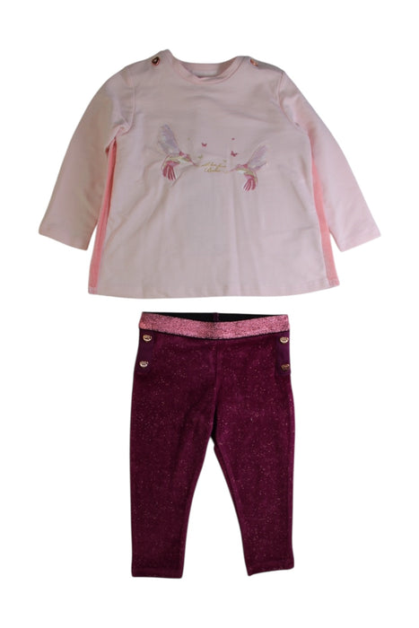 A Pink Leggings Sets from Baker by Ted Baker in size 6-12M for girl. (Front View)