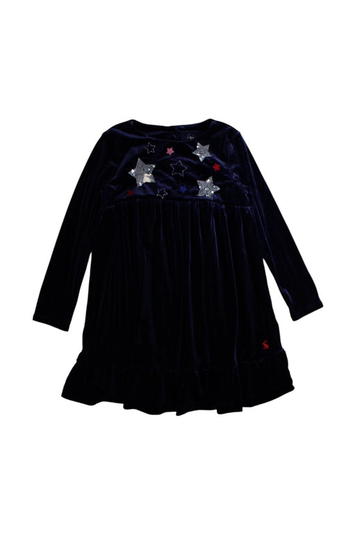 A Navy Long Sleeve Dresses from Joules in size 6T for girl. (Front View)