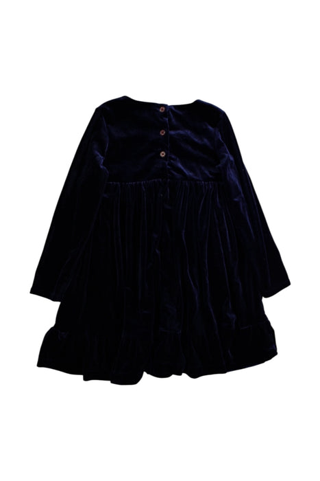 A Navy Long Sleeve Dresses from Joules in size 6T for girl. (Back View)