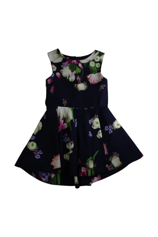 A Multicolour Sleeveless Dresses from Baker by Ted Baker in size 5T for girl. (Front View)