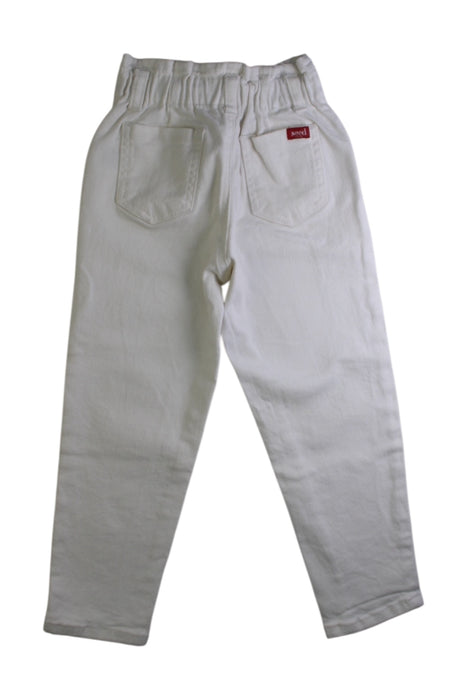 A White Jeans from Seed in size 6T for girl. (Back View)