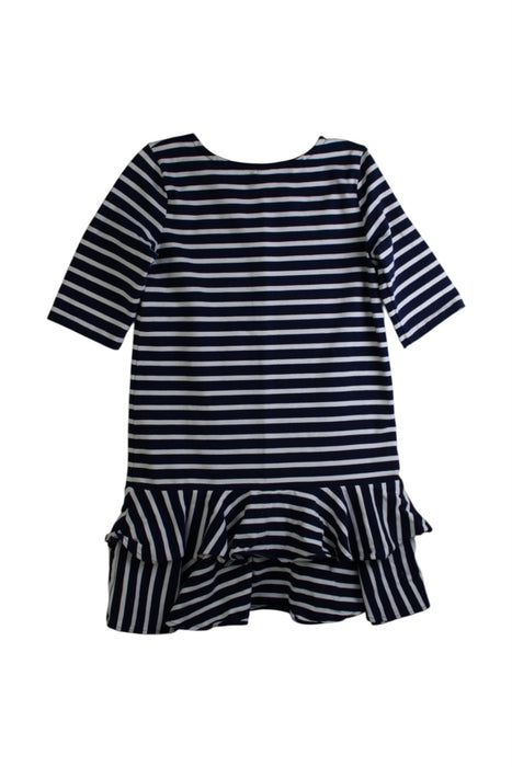 A Navy Long Sleeve Dresses from Polo Ralph Lauren in size 6T for girl. (Back View)
