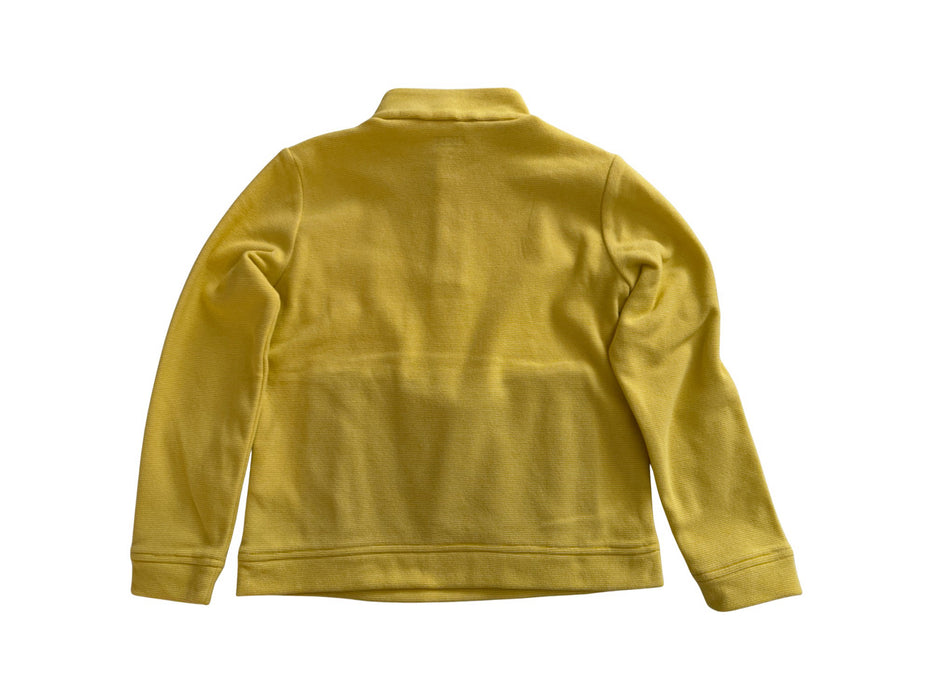 A Yellow Zippered Sweatshirts from Aigle in size 8Y for boy. (Back View)