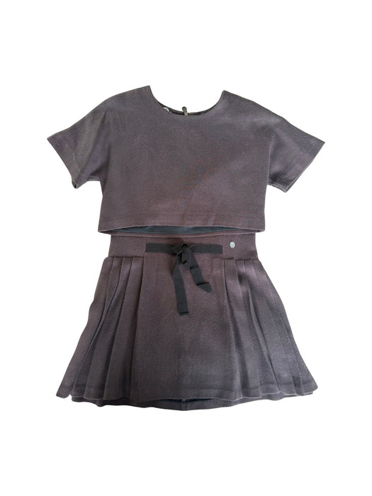 A Grey Short Sleeve Dresses from Dior in size 8Y for girl. (Front View)