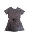 A Grey Short Sleeve Dresses from Dior in size 8Y for girl. (Front View)