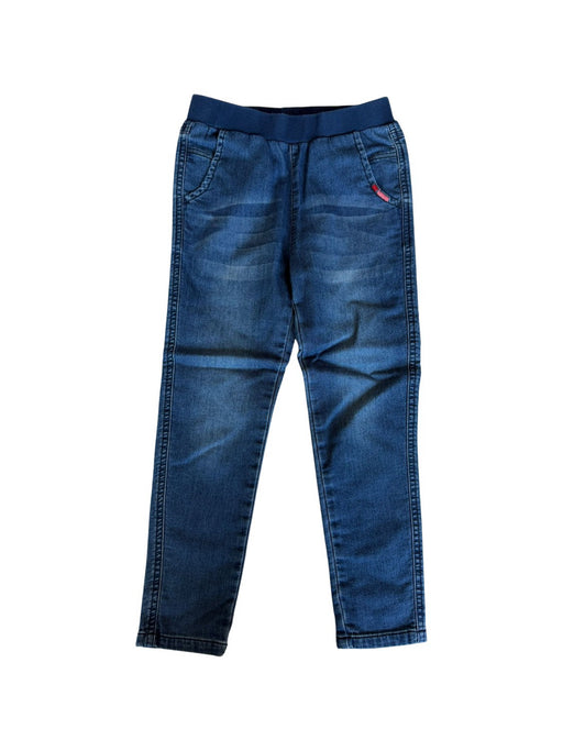 A Blue Jeggings from Momonittu in size 8Y for girl. (Front View)