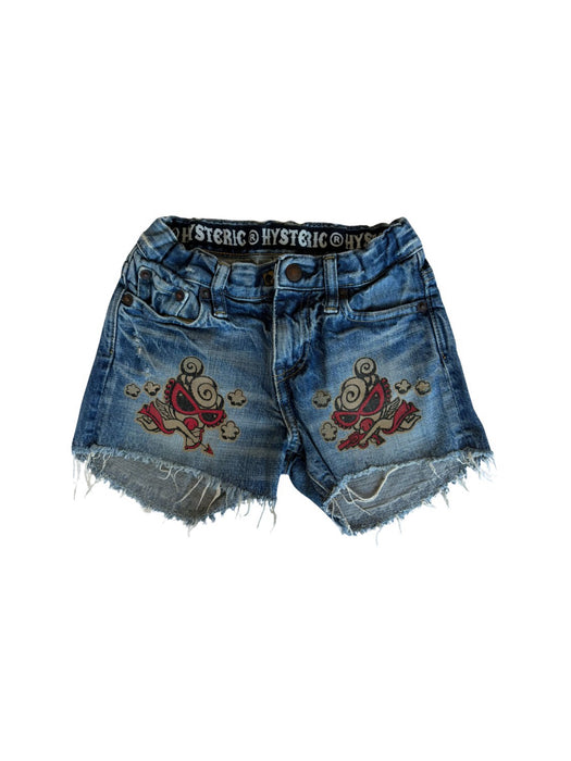 A Blue Shorts from Hysteric Mini in size 6T for girl. (Front View)