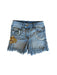 A Blue Shorts from Monnalisa in size 8Y for girl. (Front View)