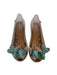 A Beige Flats from Mini Melissa in size 7Y for girl. (Front View)