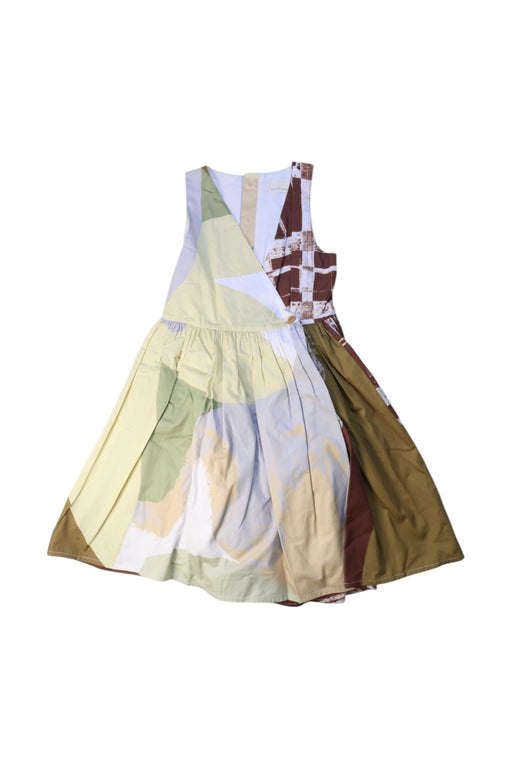 A Multicolour Sleeveless Dresses from Our Mini Nature in size 9Y for girl. (Front View)