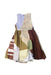 A Multicolour Sleeveless Dresses from Our Mini Nature in size 9Y for girl. (Back View)