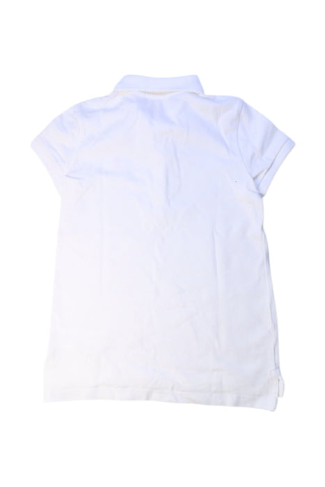 A White Short Sleeve Polos from Polo Ralph Lauren in size 8Y for girl. (Back View)