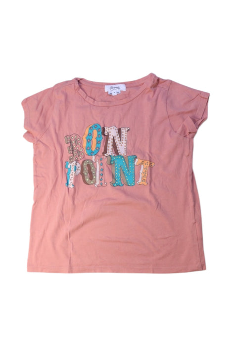 A Pink Short Sleeve T Shirts from Bonpoint in size 8Y for girl. (Front View)