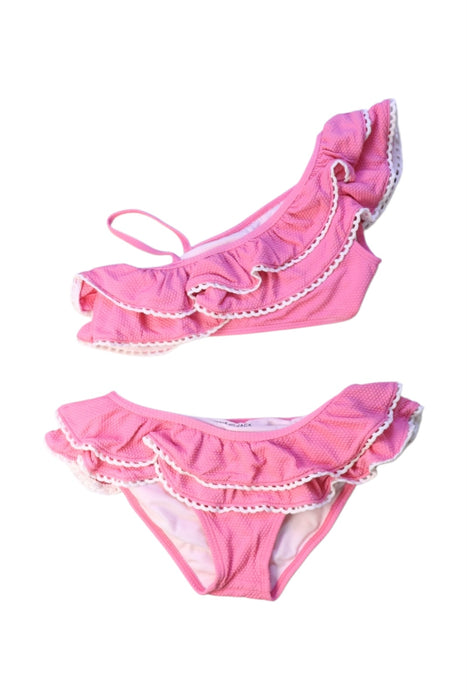 A Pink Bikinis from Janie & Jack in size 6T for girl. (Front View)