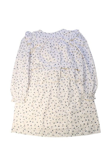A White Long Sleeve Dresses from Bonpoint in size 8Y for girl. (Back View)