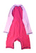 A Pink Wetsuits from Minnex in size 6T for girl. (Back View)