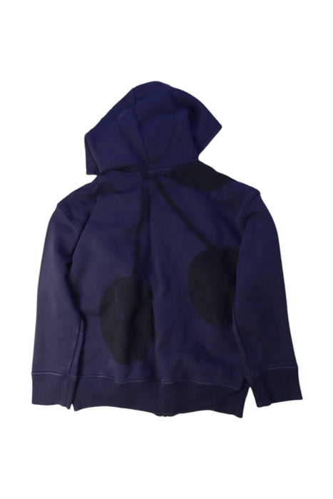 A Navy Hooded Sweatshirts from Bonpoint in size 6T for girl. (Back View)