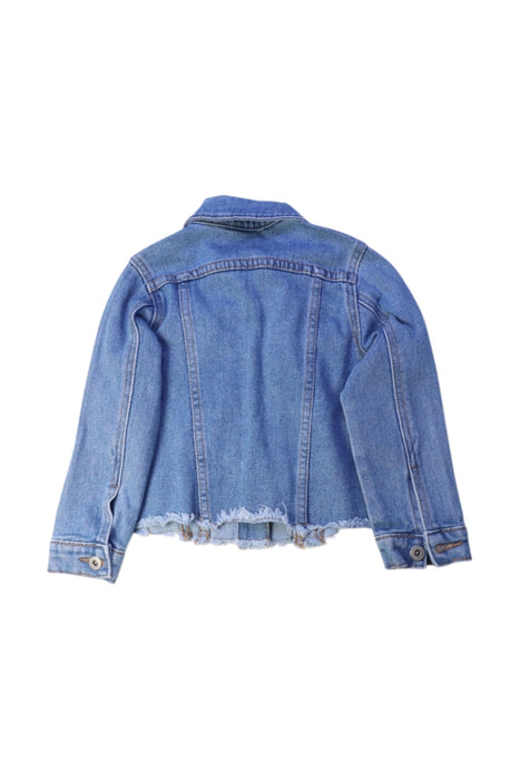 A Blue Lightweight Jackets from Seed in size 3T for girl. (Back View)