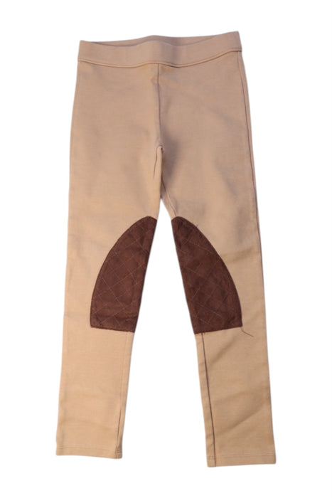 A Beige Leggings from Janie & Jack in size 6T for boy. (Front View)