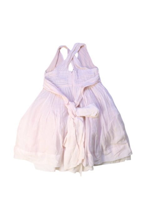 A Pink Sleeveless Dresses from Nellystella in size 3T for girl. (Back View)