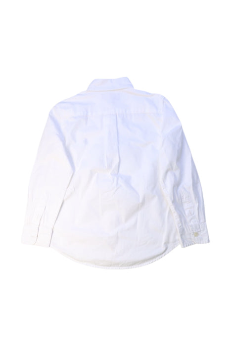 A White Long Sleeve Shirts from Ralph Lauren in size 5T for boy. (Back View)