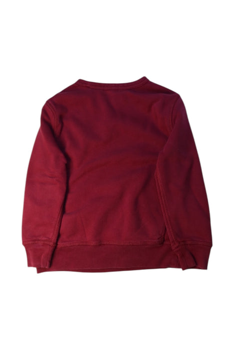 A Burgundy Crewneck Sweatshirts from Polo Ralph Lauren in size 6T for boy. (Back View)