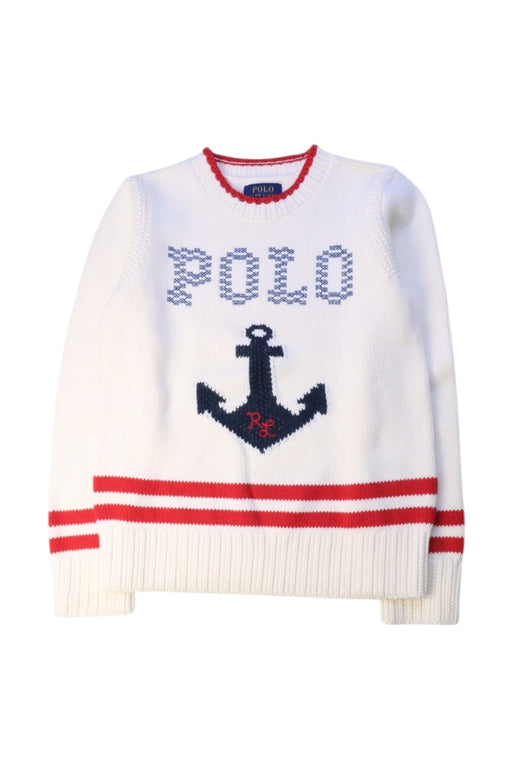 A White Knit Sweaters from Polo Ralph Lauren in size 7Y for neutral. (Front View)