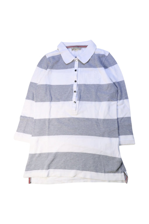 A Grey Long Sleeve Polos from Burberry in size 12Y for girl. (Front View)