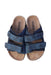 A Navy Sandals from Colors of California in size 6T for neutral. (Back View)