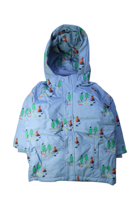 A Blue Ski Jackets from Tinycottons in size 6T for boy. (Front View)
