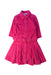 A Pink Long Sleeve Dresses from Tommy Hilfiger in size 6T for girl. (Front View)