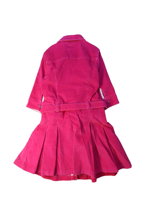 A Pink Long Sleeve Dresses from Tommy Hilfiger in size 6T for girl. (Back View)