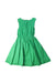 A Green Sleeveless Dresses from Jacadi in size 8Y for girl. (Front View)