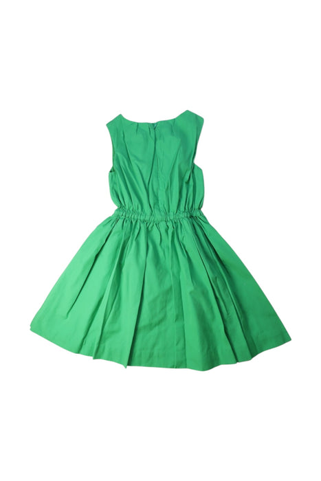 A Green Sleeveless Dresses from Jacadi in size 8Y for girl. (Back View)