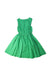 A Green Sleeveless Dresses from Jacadi in size 8Y for girl. (Back View)