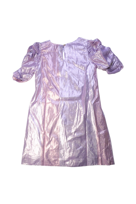 A Pink Long Sleeve Dresses from Velveteen in size 8Y for girl. (Back View)