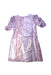 A Pink Long Sleeve Dresses from Velveteen in size 8Y for girl. (Back View)