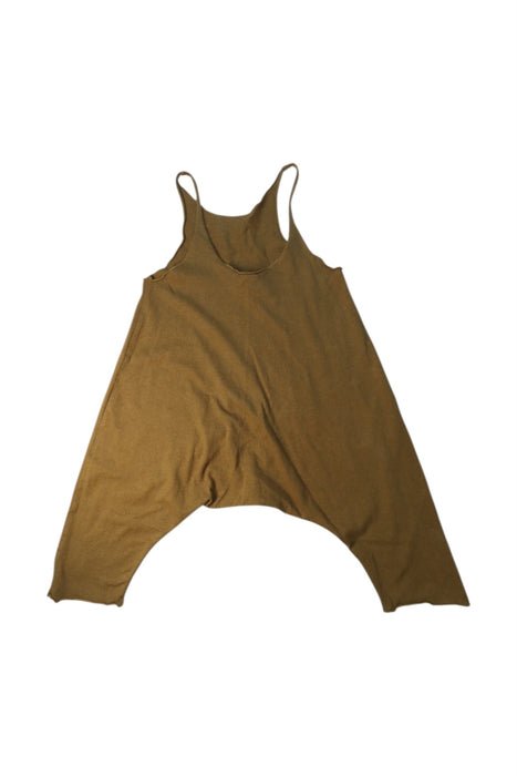 A Brown Long Overalls from OriMusi in size 6T for girl. (Back View)