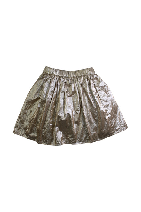 A Metallic Short Skirts from Boden in size 7Y for girl. (Back View)