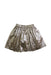 A Metallic Short Skirts from Boden in size 7Y for girl. (Back View)