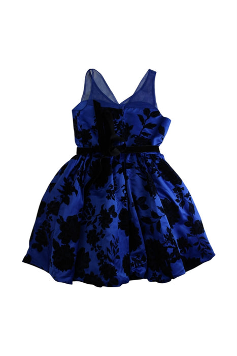 A Blue Sleeveless Dresses from Rare Editions in size 8Y for girl. (Back View)