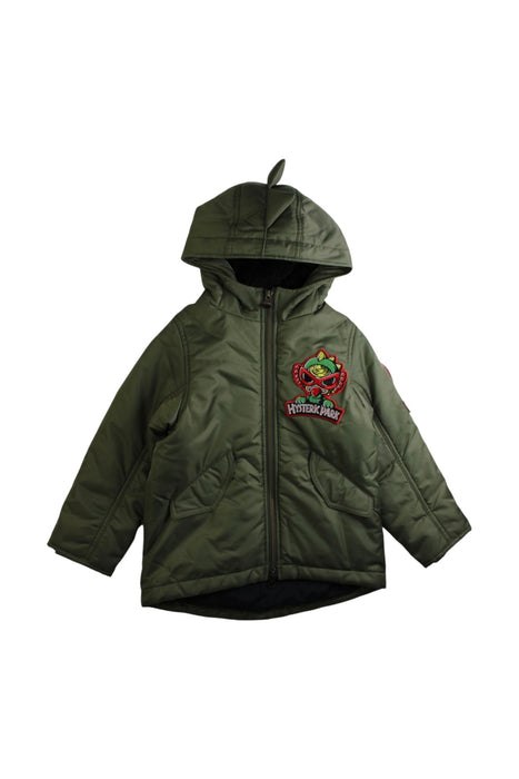 A Green Puffer/Quilted Coats & Outerwear from Hysteric Mini in size 3T for boy. (Front View)