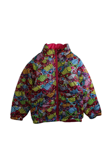 A Multicolour Puffer/Quilted Jackets from Hysteric Mini in size 3T for girl. (Front View)
