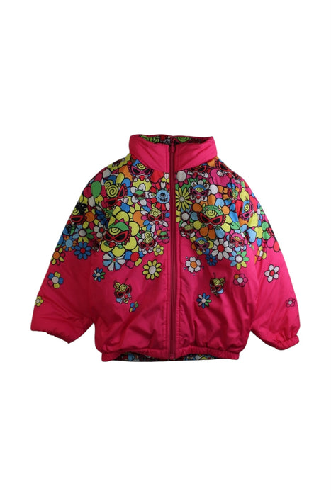 A Multicolour Puffer/Quilted Jackets from Hysteric Mini in size 3T for girl. (Back View)