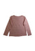 A Pink Long Sleeve Tops from Monoprix in size 6T for girl. (Back View)