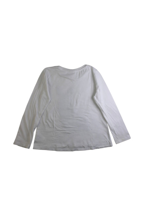 A White Long Sleeve Tops from Seed in size 6T for girl. (Back View)